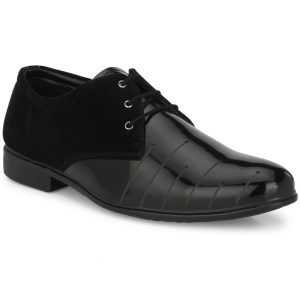 Buy Leeport - Black Men's Dual Shade Formal Shoes