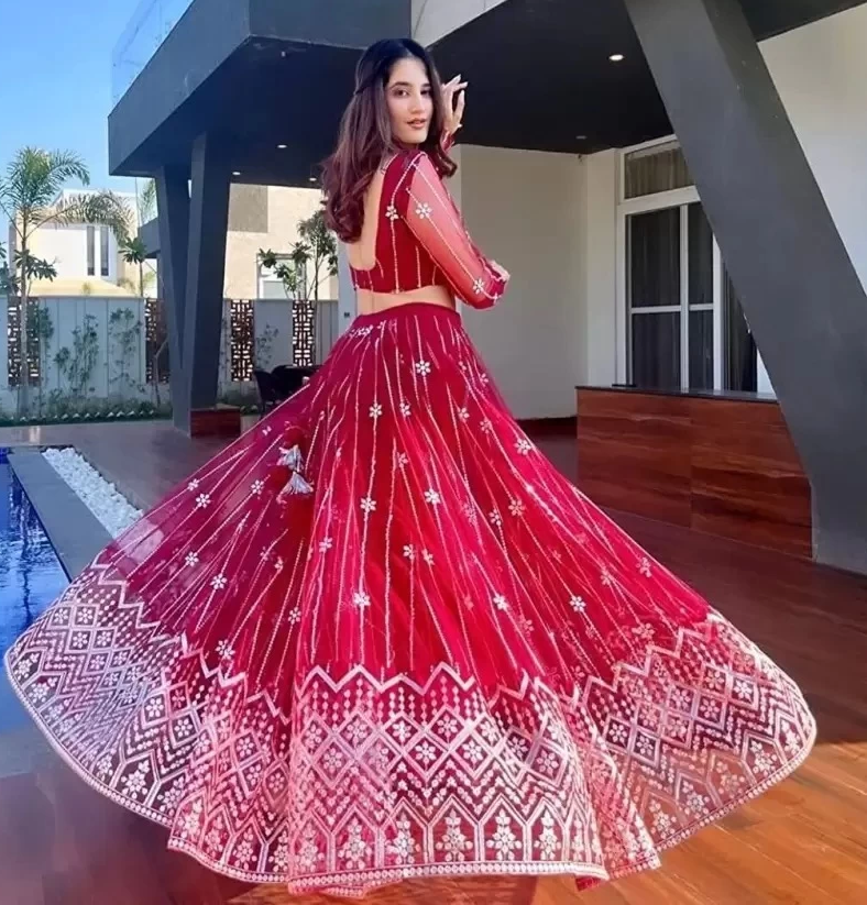 Evergreen Lehenga style Choli Semi-Stitched Designer Lehenga Choli main image 0
