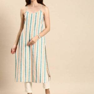 ANOUK Women Striped Straight Kurta
