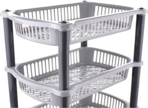 Multi-Purpose Storage Basket Rack