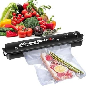 TONSYL Vacuum Sealer Machine, Automatic Fresh Food-Sealer, Vacuum Packing Machine For Fruits, Meat Preservation With Dry & Moist Sealing Modes