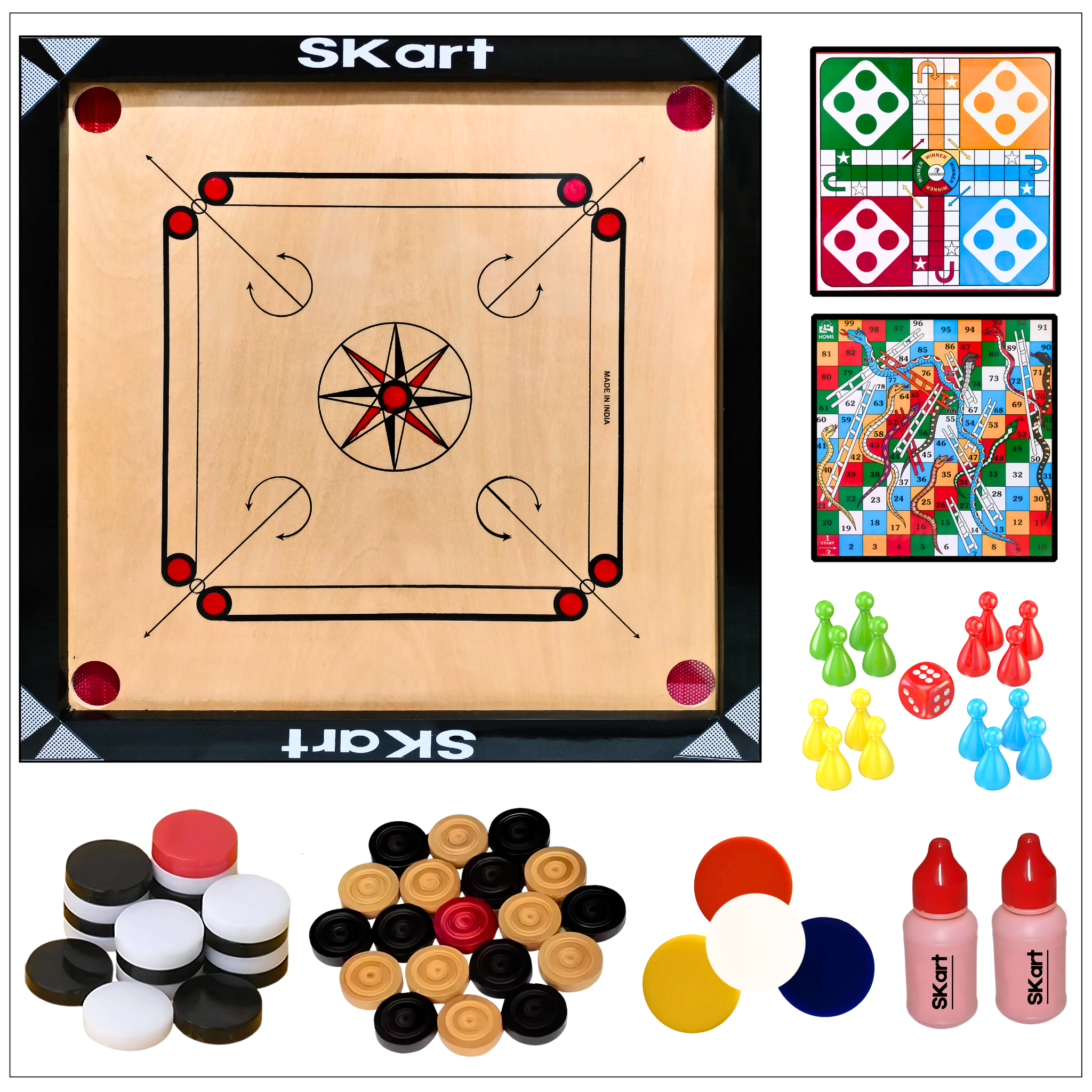 Carrom Board Set, Carrom Board Medium Size